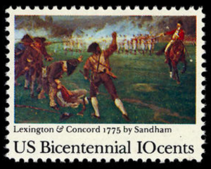 [Lexington-Concord Stamp]