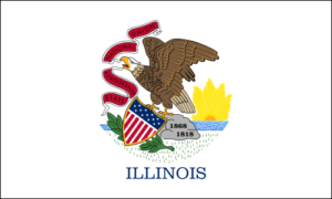 [Illinois State Flag]