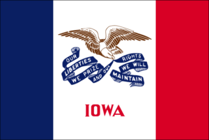 [Iowa State Flag]