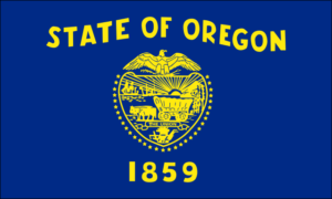 [Oregon State Flag]