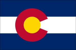 [Colorado State Flag]