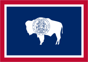 [Wyoming State Flag]