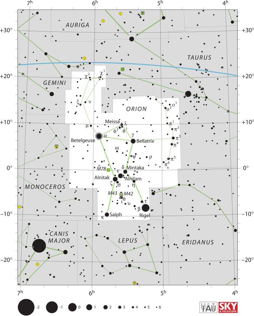 [Orion Constellation Chart]