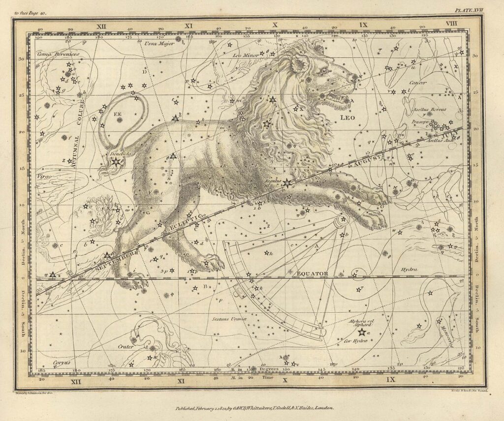 [Leo Constellation Chart (1822)]