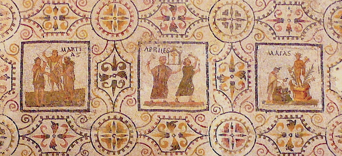 [Roman Calendar Mosaic]