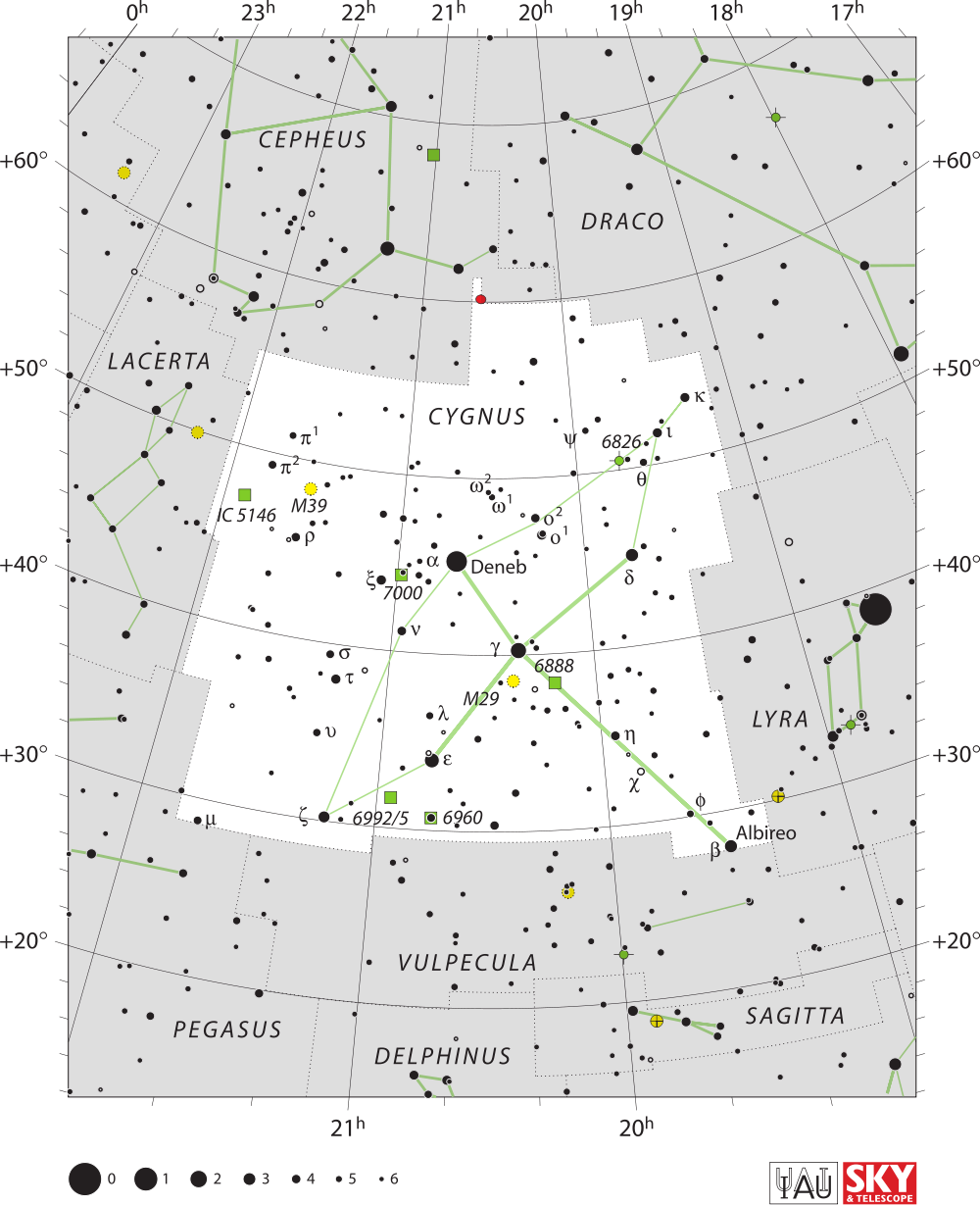 [Cygnus Constellation Chart]