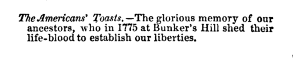 [Bunker Hill Toast]